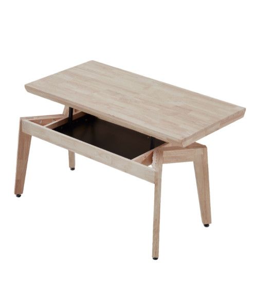 Mesa centro elevable de madera GALIA