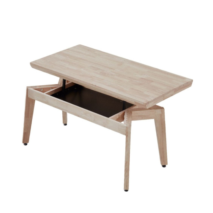 Mesa centro elevable de madera GALIA