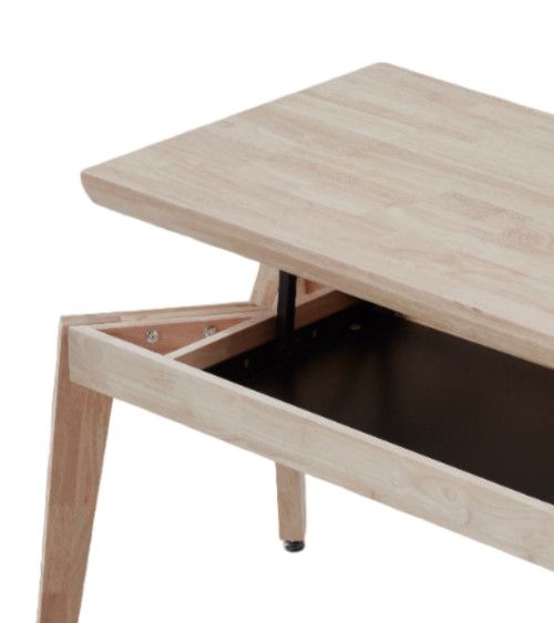 Mesa centro elevable de madera GALIA