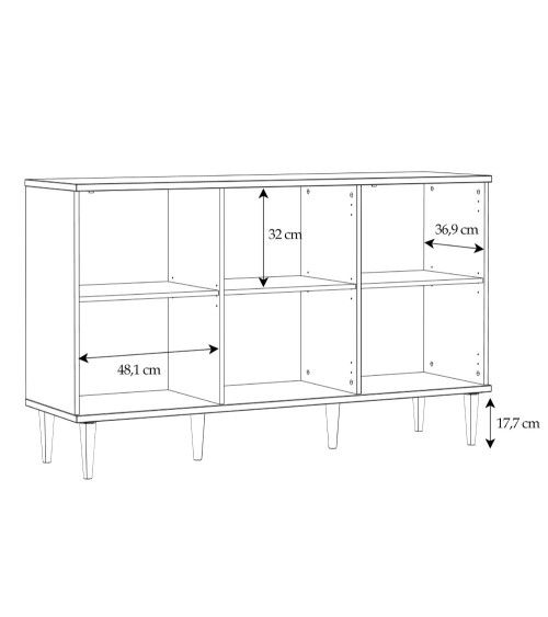 Mueble aparador de ratán DEKA