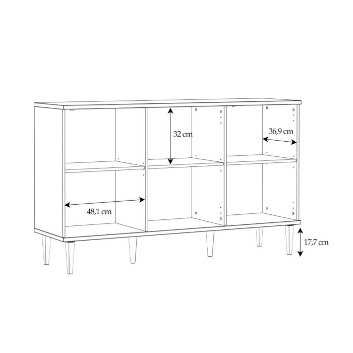 Mueble aparador de ratán DEKA