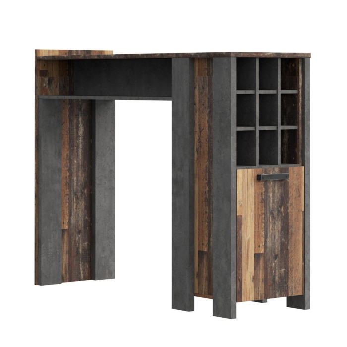 Mueble bar con barra HARALD