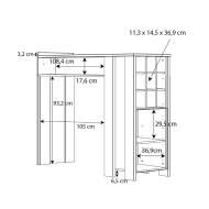 Mueble bar con barra HARALD