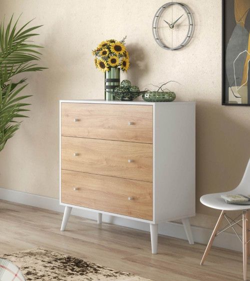 Cómoda dormitorio LEAH 3 cajones