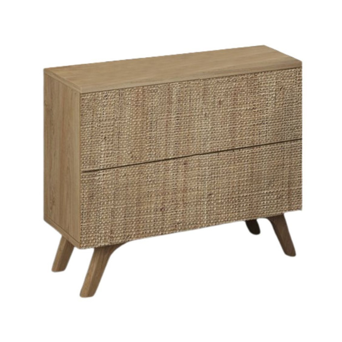 Mesita de noche 2 cajones LOREN