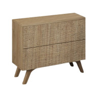 Mesita de noche 2 cajones LOREN