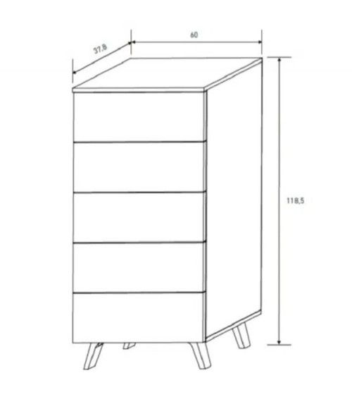 Sinfonier 5 cajones LOREN