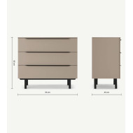 Cómoda 3 cajones MOCCA