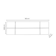 Cabecero cama 160 cm NORA