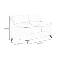 Sofá 2-3 plazas HILTON