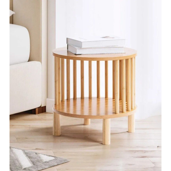 Mesita auxiliar redonda boho BELLARY