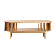 Mesa centro ovalada bambú BELLARY