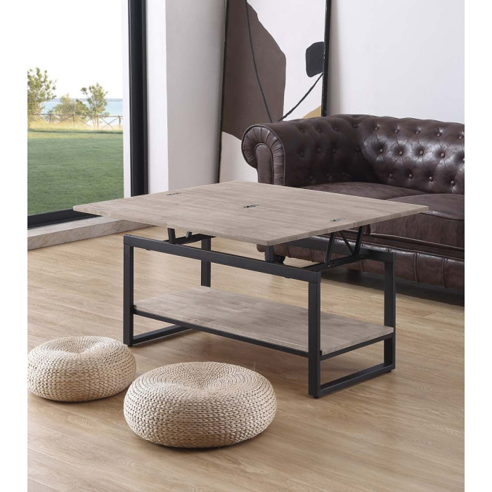 Mesa centro elevable extensible KARL | Cambia Tus Muebles