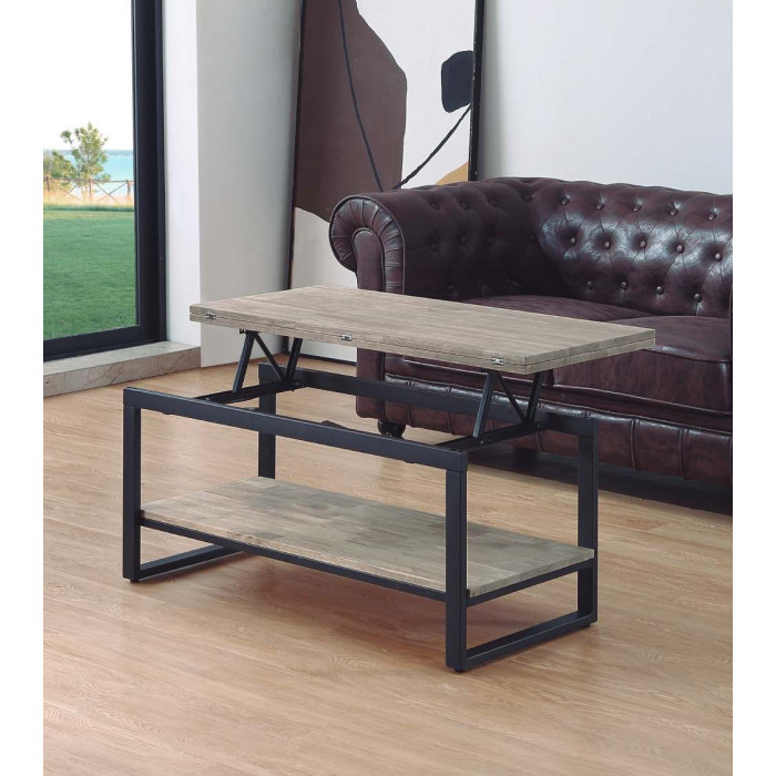 Mesa centro elevable extensible KARL | Cambia Tus Muebles