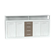 Mueble aparador LUANA 4 puertas 4 cajones