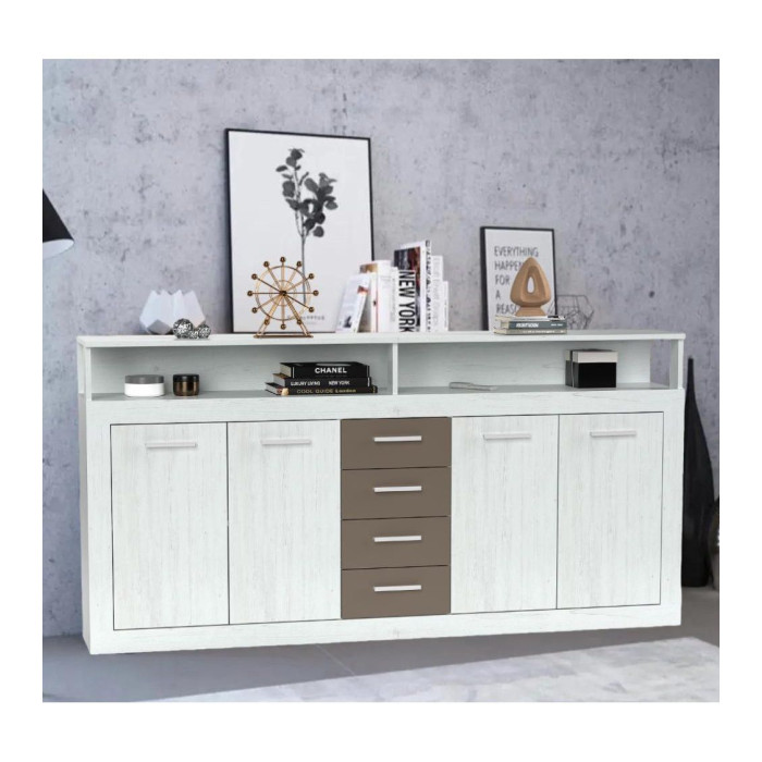 Mueble aparador LUANA 4 puertas 4 cajones