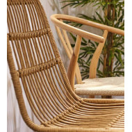Pack 4 sillas de ratán BANGLI