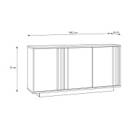 Mueble aparador SIGRID blanco y roble