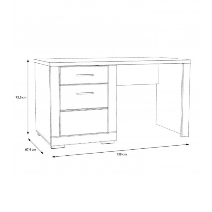 Mesa escritorio blanco SNOW