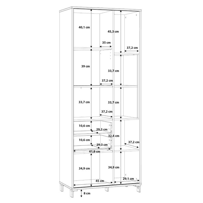 Vitrina alta industrial FOLKE