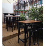 Pack 4 taburetes altos metálicos TOLIX