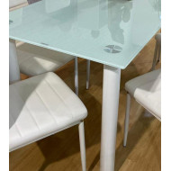 Mesa de cristal rectangular LEIDEN