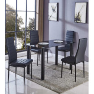 Mesa de cristal rectangular LEIDEN