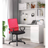 Silla de escritorio tapizada Maya, con tejido 3D