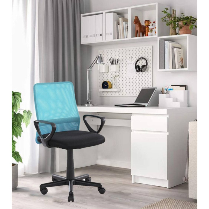 Silla de escritorio tapizada Maya, con tejido 3D