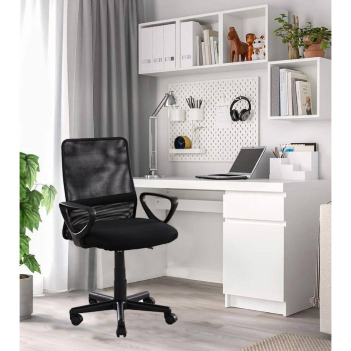 Silla de escritorio tapizada Maya, con tejido 3D