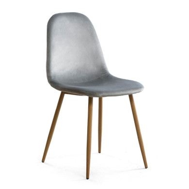 Sillas de comedor de terciopelo SWEDEN - Pack 4 Uds.