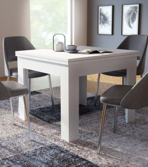 Mesa de comedor cuadrada extensible LUTER