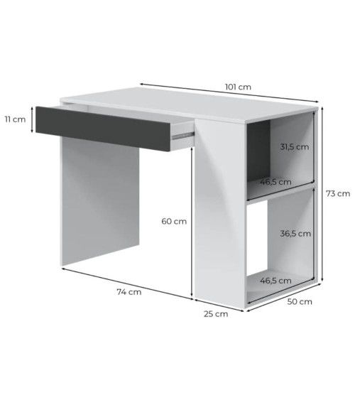 Mesa escritorio reversible CLUB