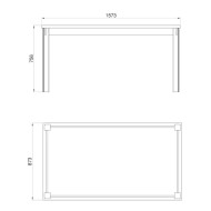 Mesa de comedor 160x90 cm MARKLE