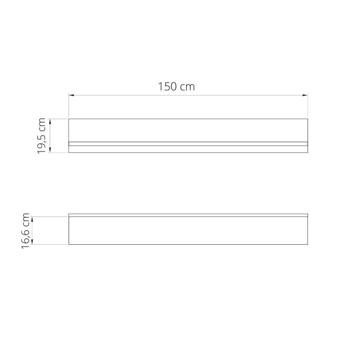 Estante de pared 150 cm MIDDLETON