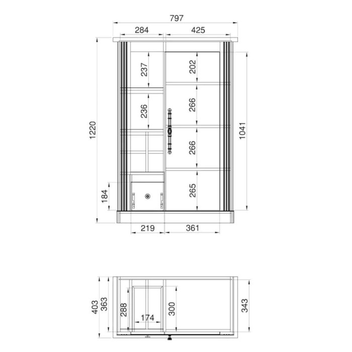 Mueble bodeguero MARKLE