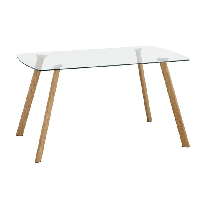 Mesa comedor de cristal REKA 140x80 cm