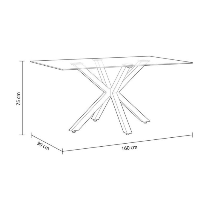 Mesa comedor cristal XIAN