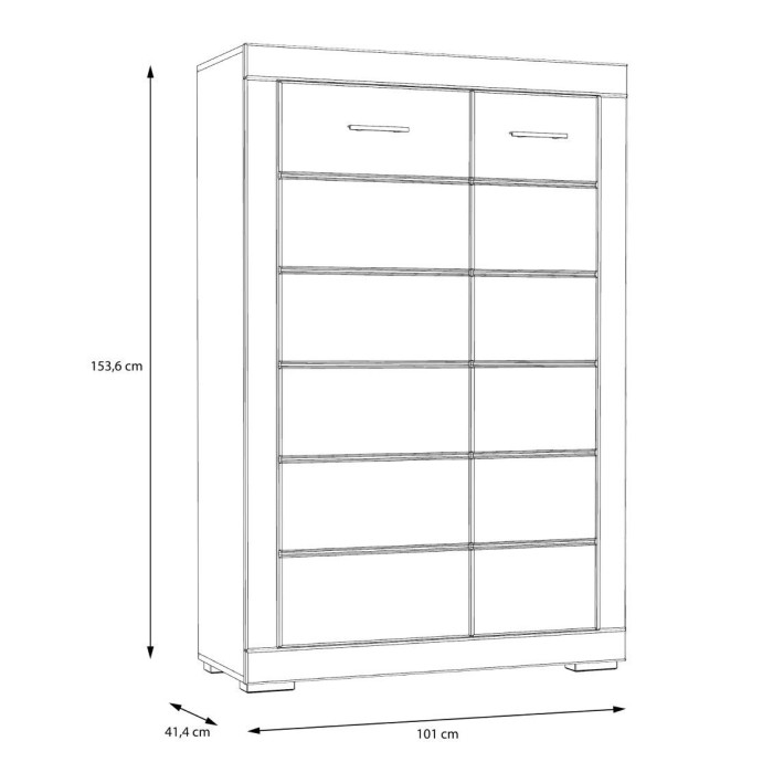 Mueble aparador alto SNOW