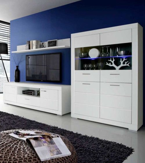 Vitrina de 4 puertas blanca SNOW