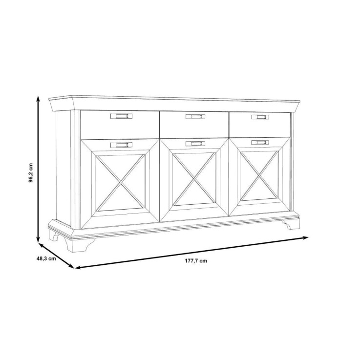 Aparador rústico moderno KAREN