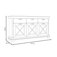 Aparador rústico moderno KAREN