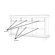 Aparador rústico moderno KAREN