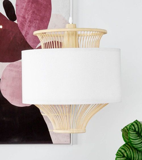 Lámpara de techo de bambú KACEY | Cambia Tus Muebles