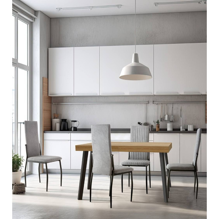 Pack 4 sillas tapizadas TASYA