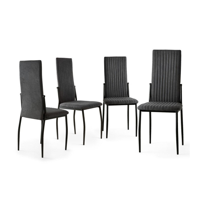 Pack 4 sillas tapizadas TASYA