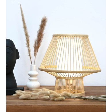 Lámpara de mesa de bambú AGATHA