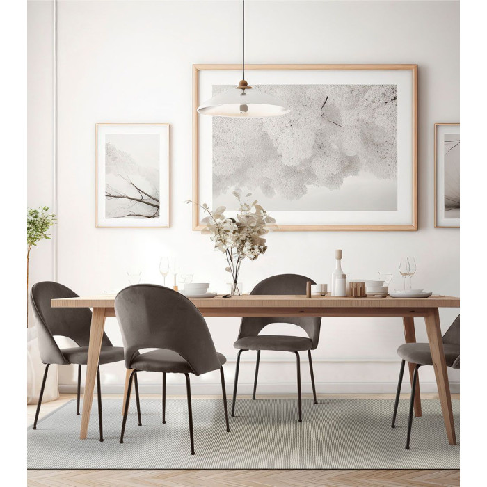 Pack 4 sillas terciopelo CECILE