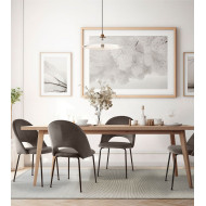 Pack 4 sillas terciopelo CECILE