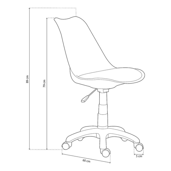 Silla de escritorio juvenil TULIPA